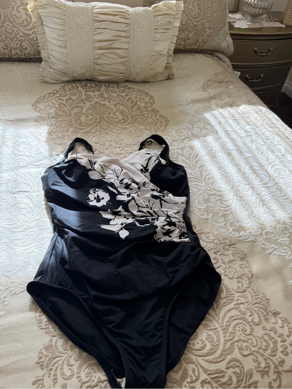 Miraclesuit Black and White Classic One-Piece